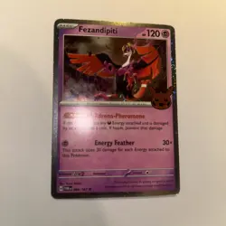Pokemon TCG Fezandipiti 096/167 Trick Or Trade 2024 Cosmos Holo Rare Card - Image 3