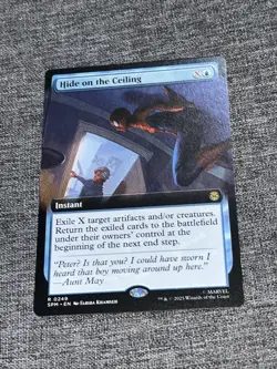 Hide on the Ceiling (Extended Art) 0249 (R) MTG Spider-Man (SPM) Non Foil - Image 1