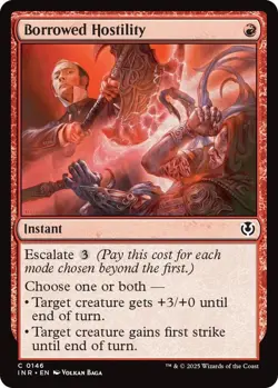 MTG (x4) Borrowed Hostility (x4) Playset (Innistrad Remastered C#146) NM/LP - Image 1