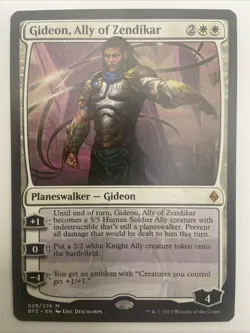 1 x Gideon, Ally of Zendikar - Battle For Zendikar - NM-Mint - MTG - Image 1