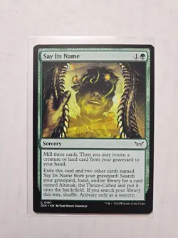 Say Its Name - Duskmourn - LP - MTG Magic - Common - Sorcery - Image 1