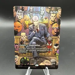 MTG x Marvel's Spider-Man Clever Impersonator (0008) (Borderless Foil) - NM / M - Image 1