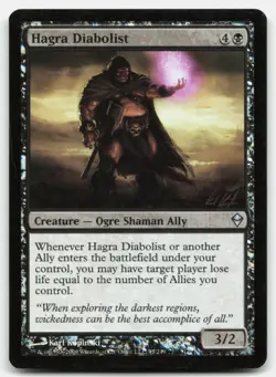 MTG Hagra Diabolist FOIL U Zendikar 95 LP - Image 1