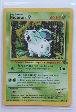 1999 Pokemon Jungle Nidoran #057 - Image 3