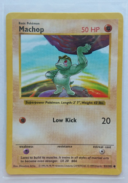 1999 Pokemon Game Machop #052 Shadowless - Image 3
