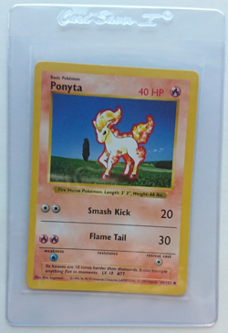 1999 Pokemon Game Ponyta #060 Shadowless - Image 1
