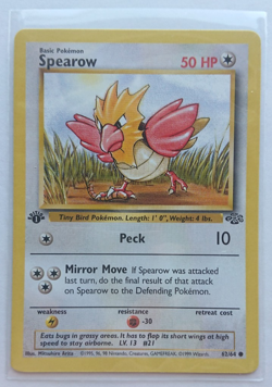 1999 Pokemon Jungle Spearow #062 1st Edition - Image 3