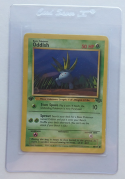1999 Pokemon Jungle Oddish #058 1st Edition - Image 1