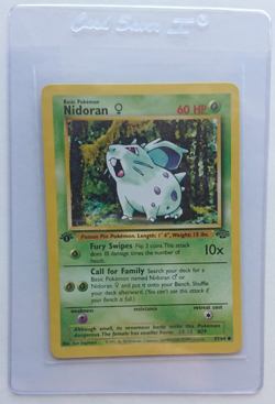 1999 Pokemon Jungle Nidoran #057 1st Edition - Image 1