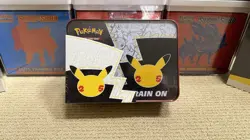 SEALED! Pokemon TCG Celebrations Collector Chest (Lunch Box Tin) - New Pikachu - Image 2
