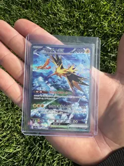 Zapdos ex SAR 204/165 151 sv2a Pokemon TCG Game 2023 Holo Japanese - Image 1