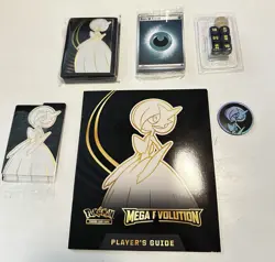 Pokemon TCG Mega Evolution Gardevoir ETB - Guild Coin Dice Sleeves Dividers Etc - Image 1