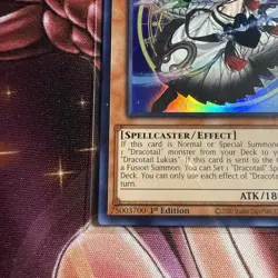 yugioh dracotail lukias ultra rare jush-en001 jush - Image 4