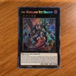 Arc Rebellion Xyz Dragon PHRA-EN041 1st Edition Secret Rare NM Yugioh - Image 1