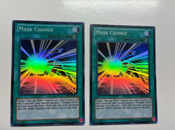 USA Seller Yugioh 2 X Mask Change AP01-EN011 Super Rare NM - Image 1