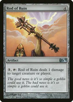 FOIL Rod of Ruin | MtG Magic Magic 2014 (M14) | English | Near Mint-Mint (NM) - Image 1