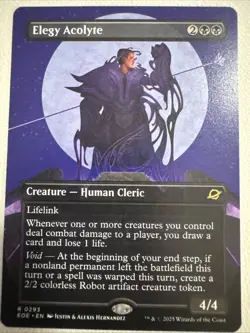 Elegy Acolyte Borderless (NM Non-Foil) EOE-0293 Rare MTG - Image 1
