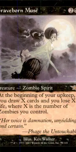 MTG Graveborn Muse LP Light Play Legions [3350] - Image 1