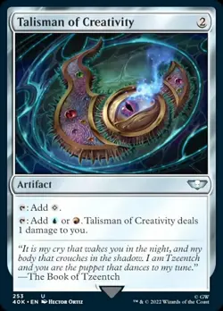 1 x Talisman of Creativity - Universes Beyond: Warhammer 40,000 - NM-Mint - MTG - Image 1