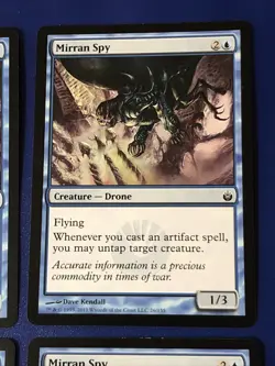 Mirran Spy X4 Mirrodin Besieged NM Conditions see pics Front Back - Image 4