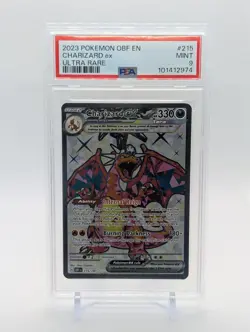 Pokemon🔥CHARIZARD EX🔥PSA 9🔥LOW POP🔥Obsidian Flames🔥215/197🔥📈 - Image 3