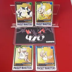 4set!! EX+~NM-) Pokemon Card Carddas-Series Special Set Japanese Snorlax Taruros - Image 1