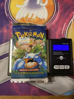 Pokemon Base Set Booster Pack Shadowless (Weighed 21.34g) - Image 1