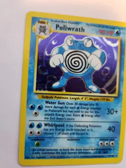 Poliwrath Base Set Holo Pokemon Card WOTC NM - Image 2