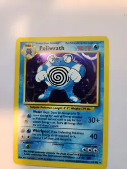 Poliwrath Base Set Holo Pokemon Card WOTC NM - Image 4