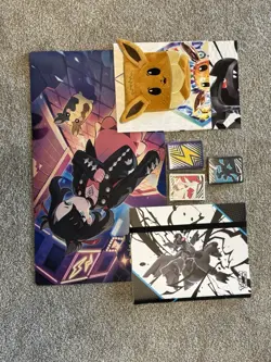 Pokemon BB Binder + Marnie Playmat + Prismatic Pouch + 2 Posters + 3 Sleeves - Image 1