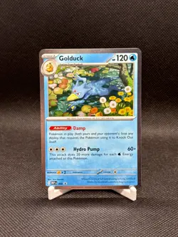 Pokemon TCG Mega Evolutions Golduck 008 Black Star Promo Holo English - Image 1