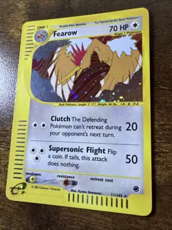 Pokemon TCG Fearow Expedition Base Set Holo Rare Card 11/165 - Image 3