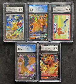 CGC Pokemon graded Cards lot Charizard Pikachu GX V Slabs Scratched/Damaged - Image 1