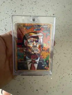 Pokemon Card Donald Trump Custom Holo, 1st Edition Full Art Rare 🤣 - Image 1