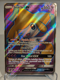 Pokemon Jirachi GX Sun & Moon Unified Minds 79A/236 Holo Alt Art Promo - Image 1
