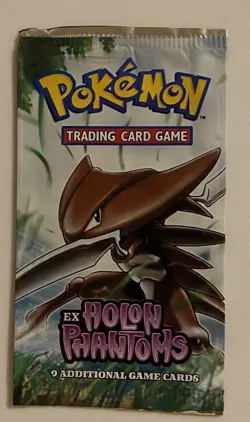 EMPTY Pokemon EX Holon Phantoms KABUTOPS Booster Pack - Image 1