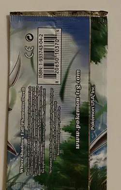 EMPTY Pokemon EX Holon Phantoms KABUTOPS Booster Pack - Image 2