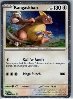 Kangaskhan SVP 202 - Pokemon TCG SV Black Star Promos - Cosmos Foil (NM) - Image 1