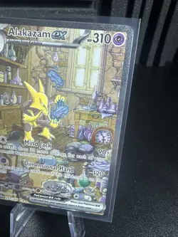 Pokemon Alakazam EX TCG Scarlet Violet-151 Holo Full Art Card 201/165 - Image 3