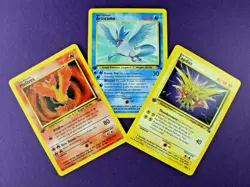 ✨1ST EDITION LEGENDARIES✨ Zapdos Articuno Moltres Pokemon | Fossil 17/27/30/62 - Image 1