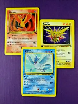 ✨1ST EDITION LEGENDARIES✨ Zapdos Articuno Moltres Pokemon | Fossil 17/27/30/62 - Image 2