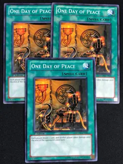 YUGIOH ONE DAY OF PEACE PHSW-EN060 1ST COMMON X3 (LP) - Image 1