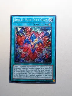 Yugioh Rank-Up-Magic Quick Chaos Secret Rare 1st Edition DRLG-EN042 NM - Image 1