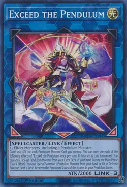 Yu-Gi-Oh! Exceed the Pendulum Super Rare AGOV-EN045 NM - Image 1