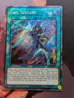 Soul Servant RA03-EN271 Platinum Secret Rare 1st Edition YuGiOh TCG Card NM - Image 1