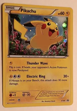 2013-17 Pokemon XY Promos Pikachu #XY89 Cosmos Holo Collector Chest Trading Card - Image 1