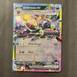 Pokemon Umbreon EX TCG Stamped Prismatic Card 060/131 Evolutions Surprise Box NM - Image 1