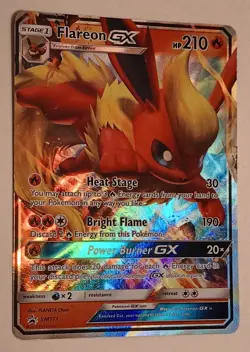 Flareon GX SM171 NM Full Art Promo Rare Pokemon Card - Image 1