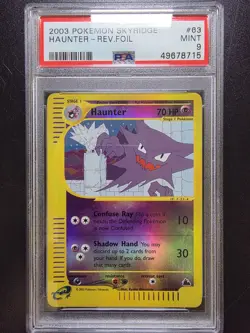 PSA 9 Haunter Reverse Holo 63/144 - 2003 Skyridge Rare E Series Pokemon Card - Image 1