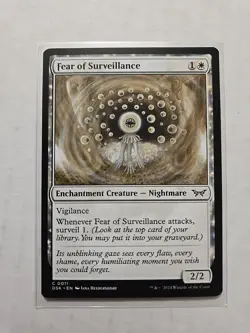 Fear of Surveillance - Duskmourn - LP - MTG Magic - Common - Creature - Image 1